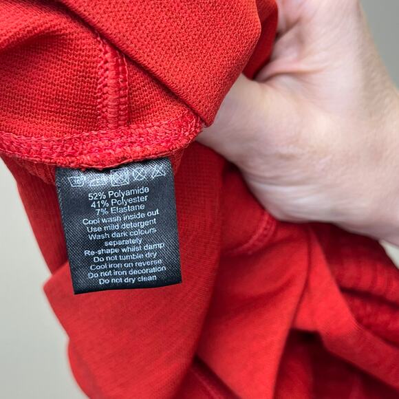 Alphalete Halo Compression Leggings Red Small - Picture 5 of 6